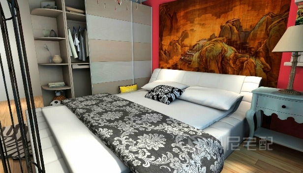 90.78㎡/三室一廳兩衛(wèi)/混搭