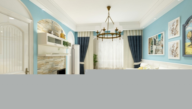 118㎡/三室兩廳一衛(wèi)/地中海