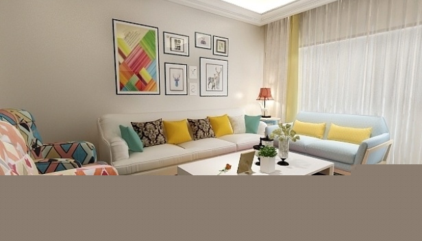 72.67㎡/三室兩廳兩衛(wèi)/混搭