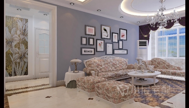 91.36㎡/三室兩廳兩衛(wèi)/歐式