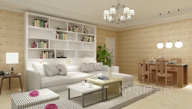 126㎡/三室一廳兩衛(wèi)/簡約