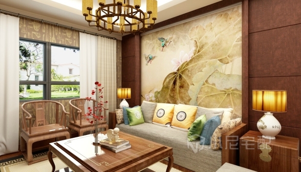 87㎡/兩室一廳一衛(wèi)/中式